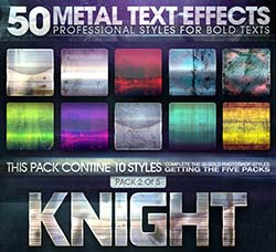 50个金属质感的PS图层样式（第二分卷）：50 Metal Text Effects 2 of 5